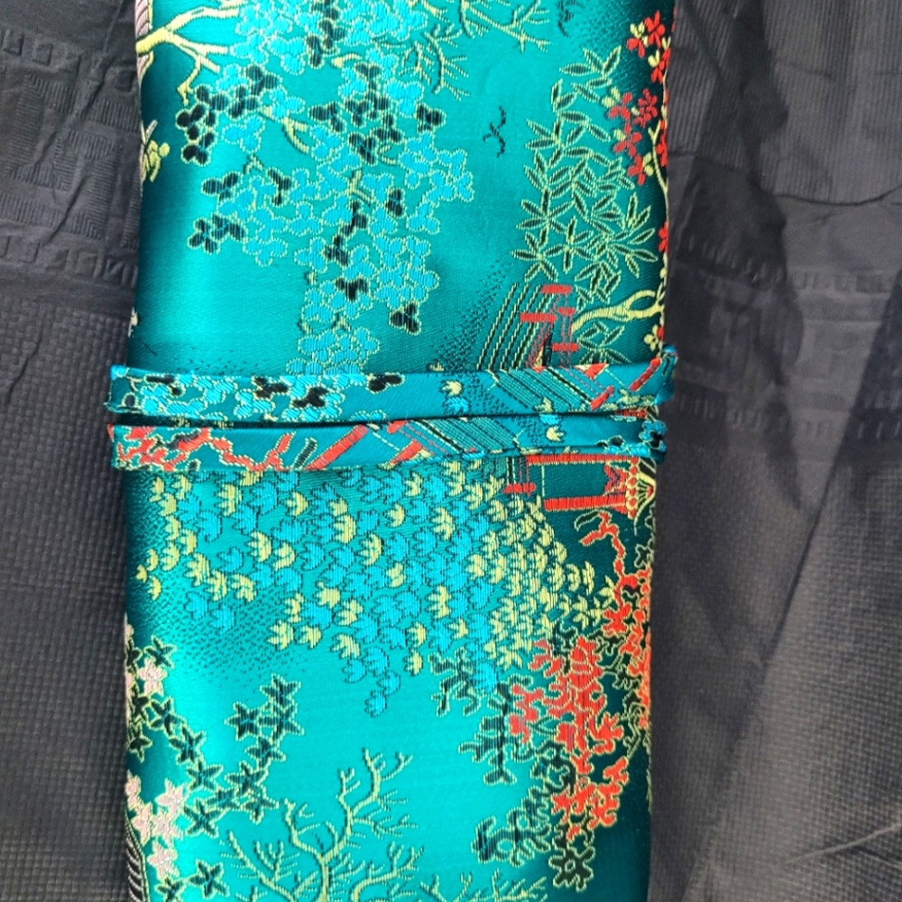Vintage Emerald Jewelry Roll